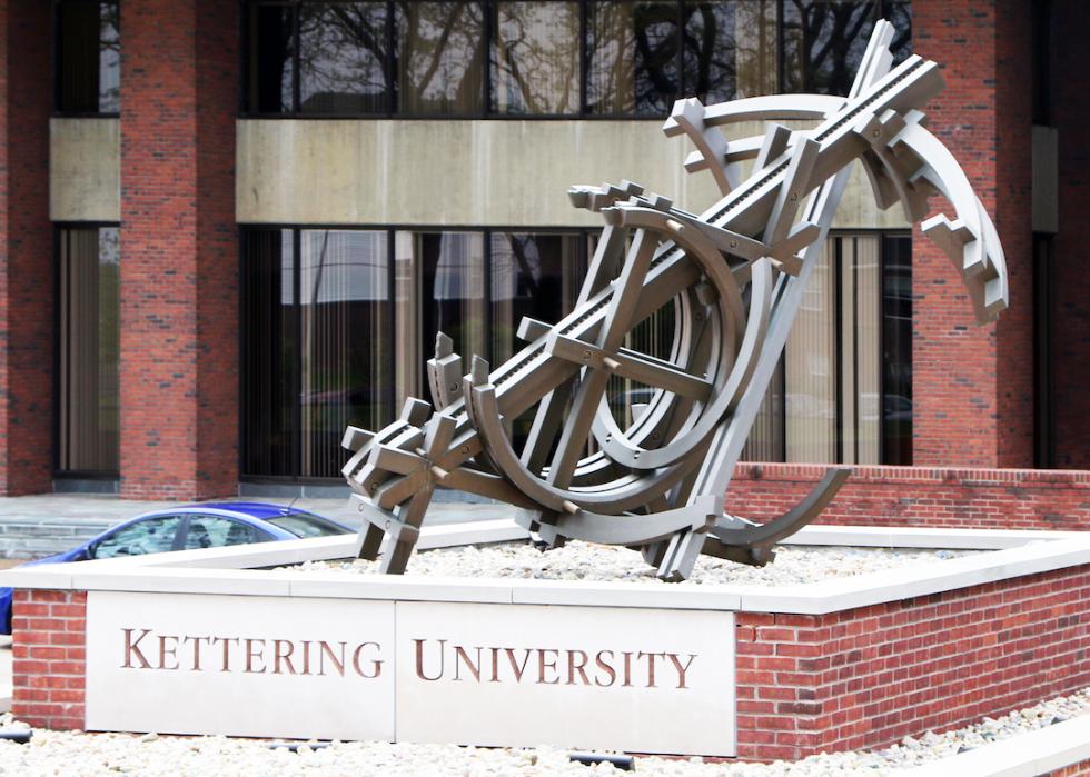 Entrance to Kettering University in Flint, Michigan.