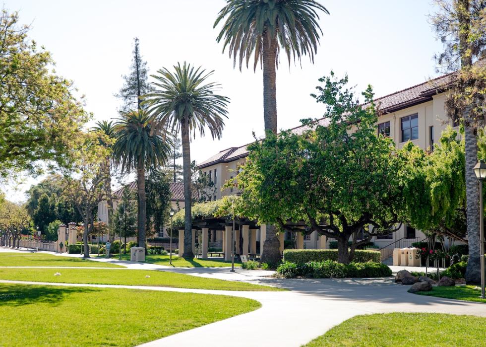 Campus of Santa Clara University (SCU), a private Jesuit university in Santa Clara, California.
