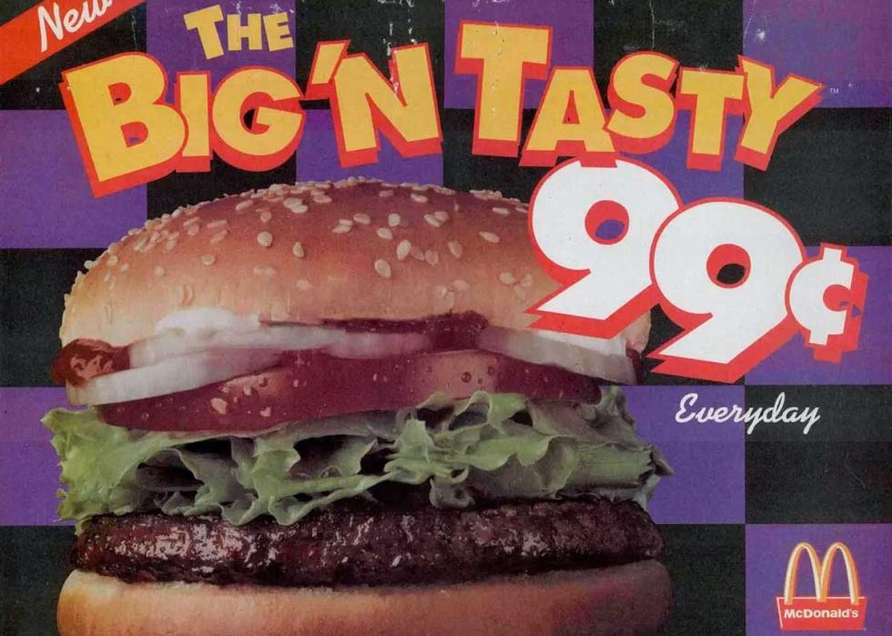 Advertisement for the Big'N Tasty