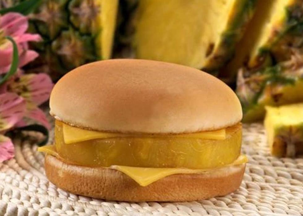 Photo of a recreation of a McDonald's Hula Burger