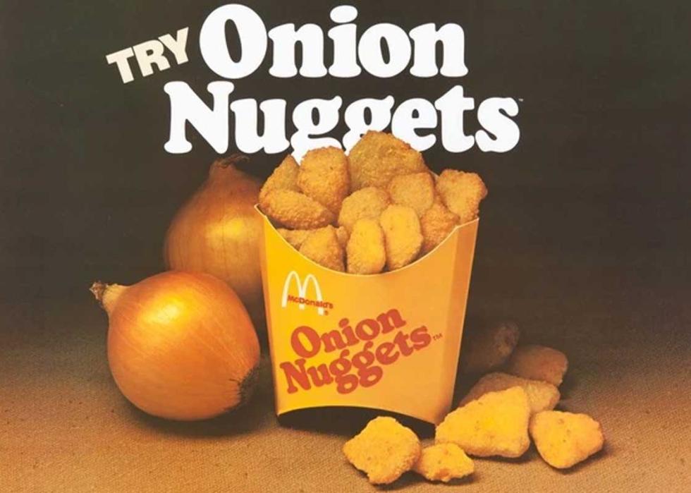 Vintage advertisment for McDonald's Onion Nuggets