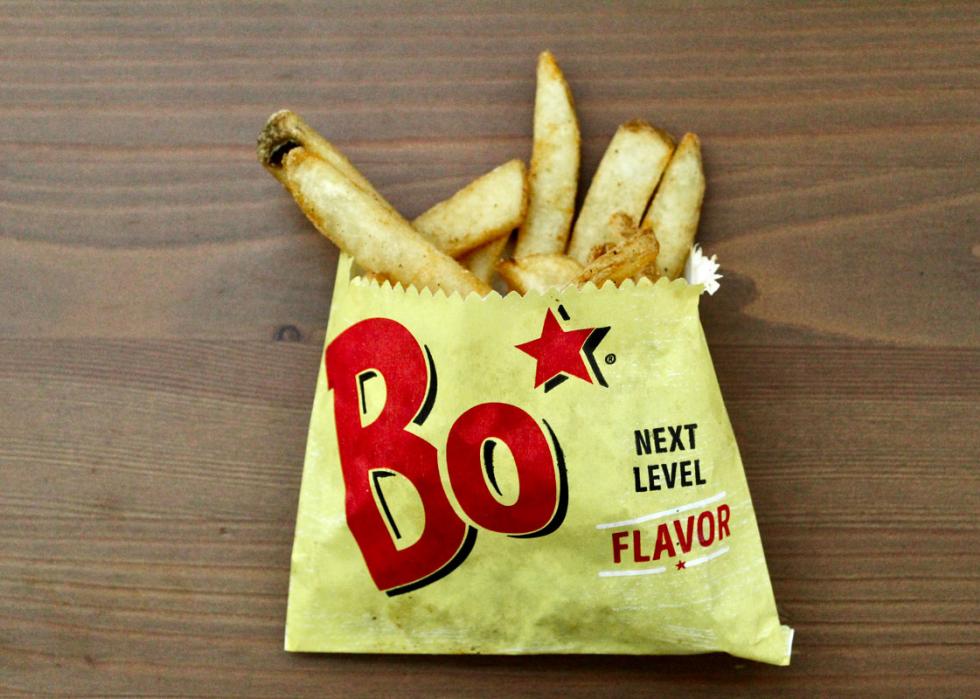 Overhead shot of Bojangles french fries