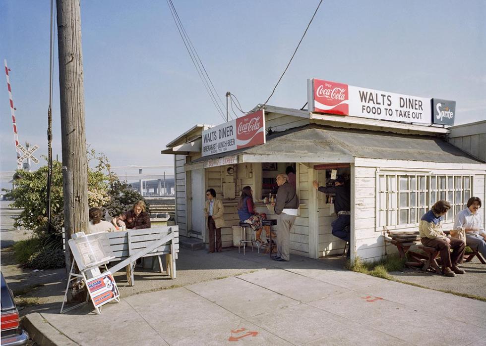 Photo of people at Walt's Diner in San Francisco, California