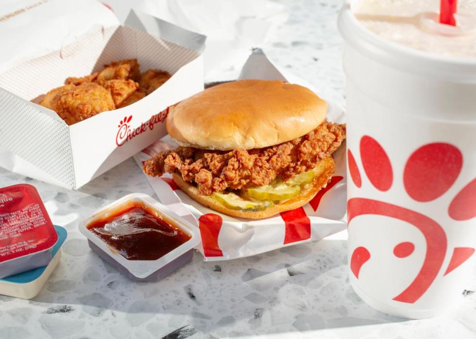 A Chick-Fil-A combo meal