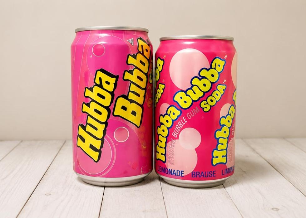 First and last version of Hubba Bubba Soda Cans