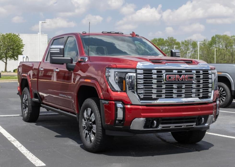 GMC Sierra 2500 4WD Crew Cab Denali display.