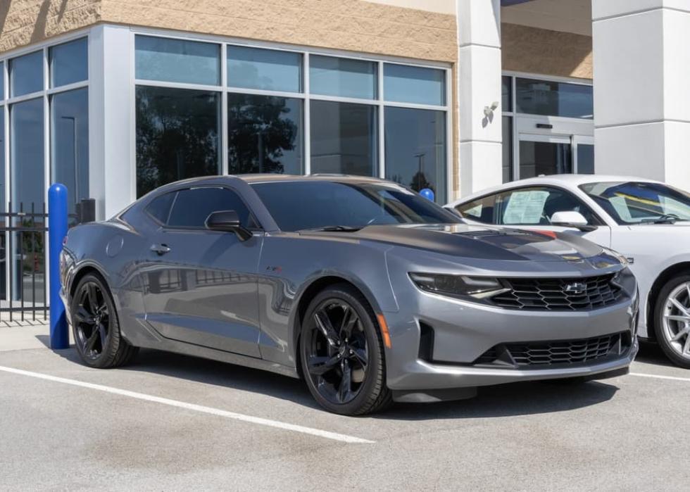 Used Chevrolet Camaro display.