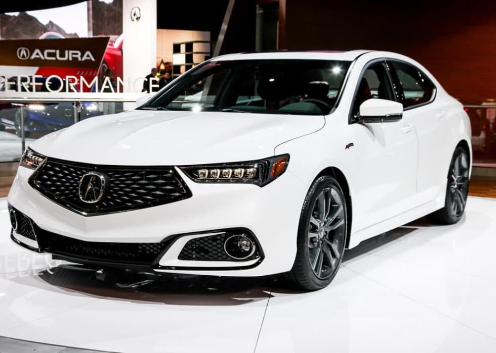 Acura TLX shown at the New York International Auto Show 2017.