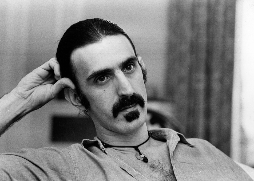 Portrait of Frank Zappa.
