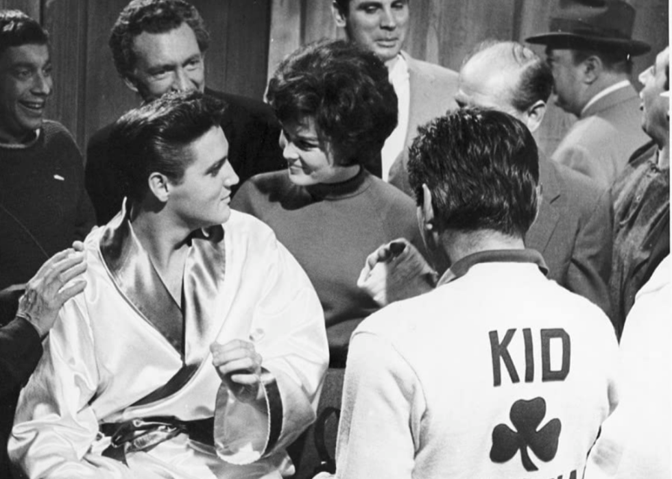 Elvis Presley in a scene from 'Kid Galahad’
