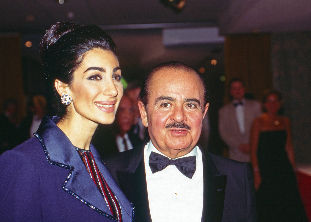 Adnan Khashoggi with wife Soraya at UNESCO Gala