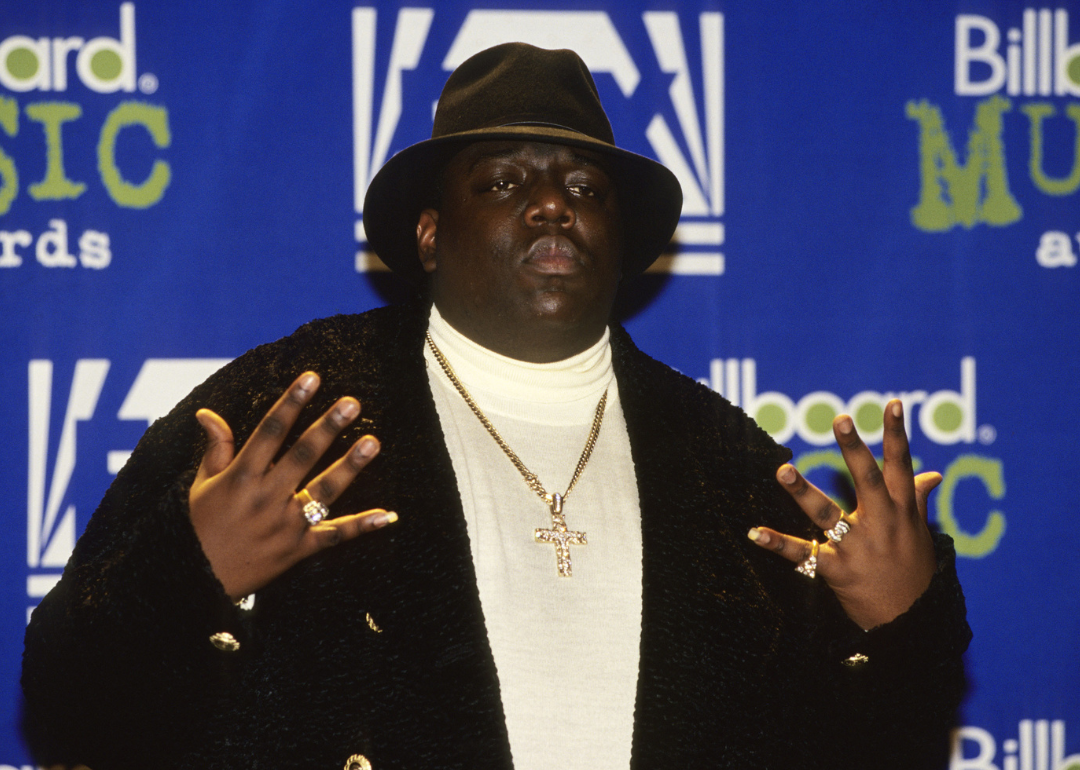 Notorious BIG attends the Billboard Music Awards.