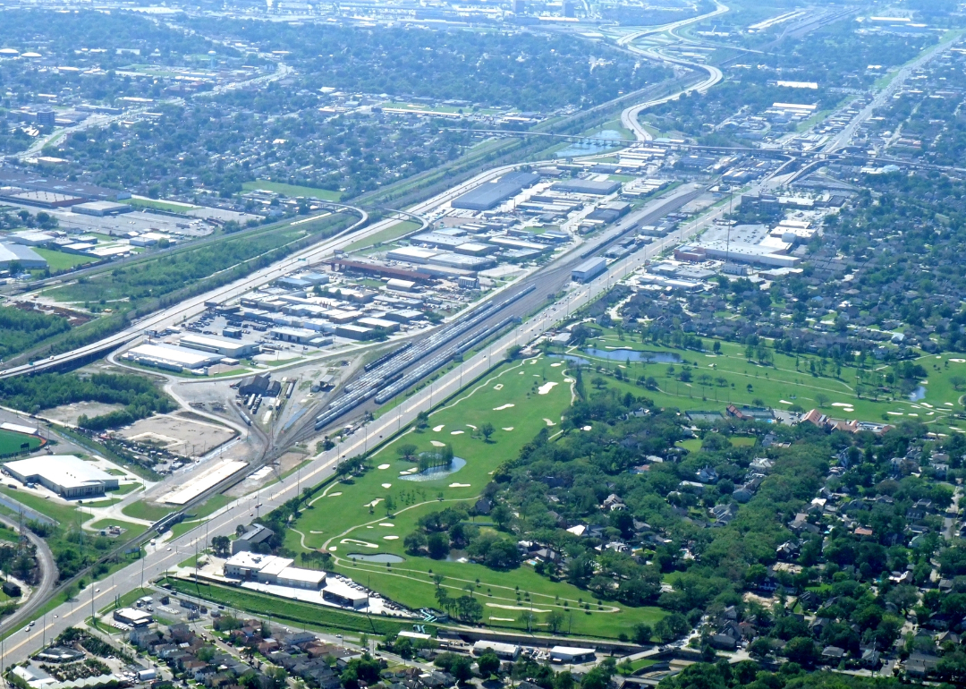 Aerial view of Metairie.