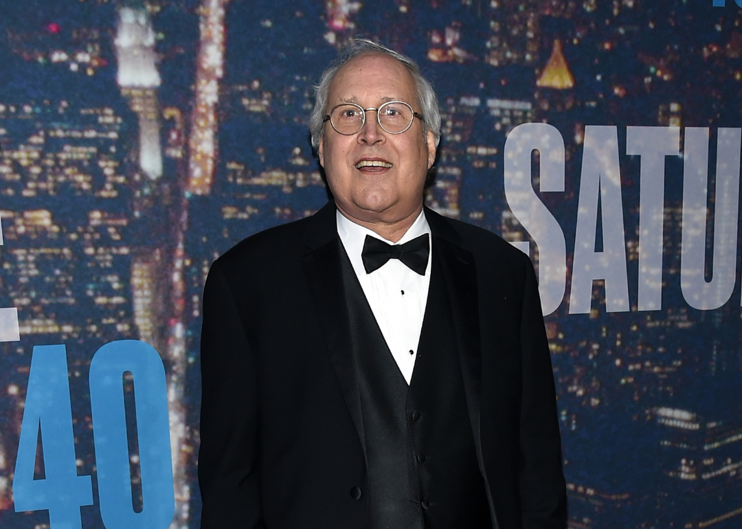 Chevy Chase attends the SNL 40th Anniversary Celebration.