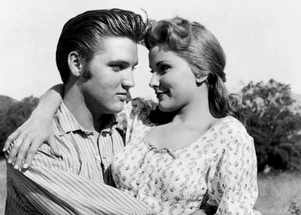 Elvis Presley and Debra Paget in ‘Love Me Tender’