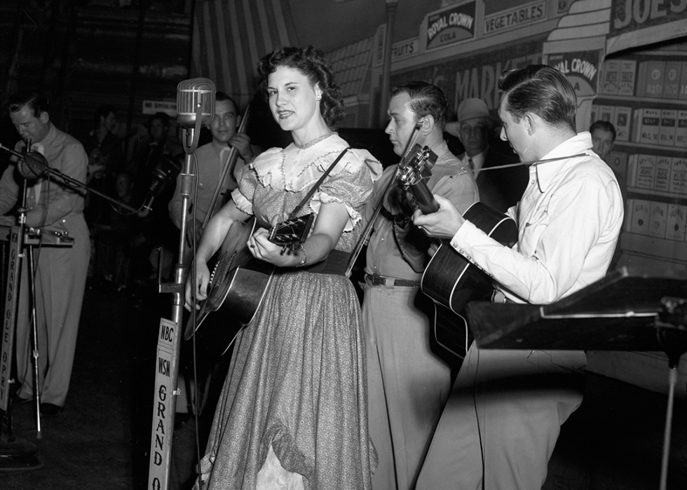 Kitty Wells performs at The Grand Ole Opry.