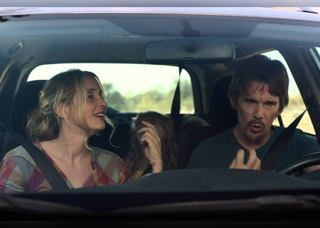 Actors Julie Delpy and Ethan Hawke in a scene from ‘Before Midnight.'