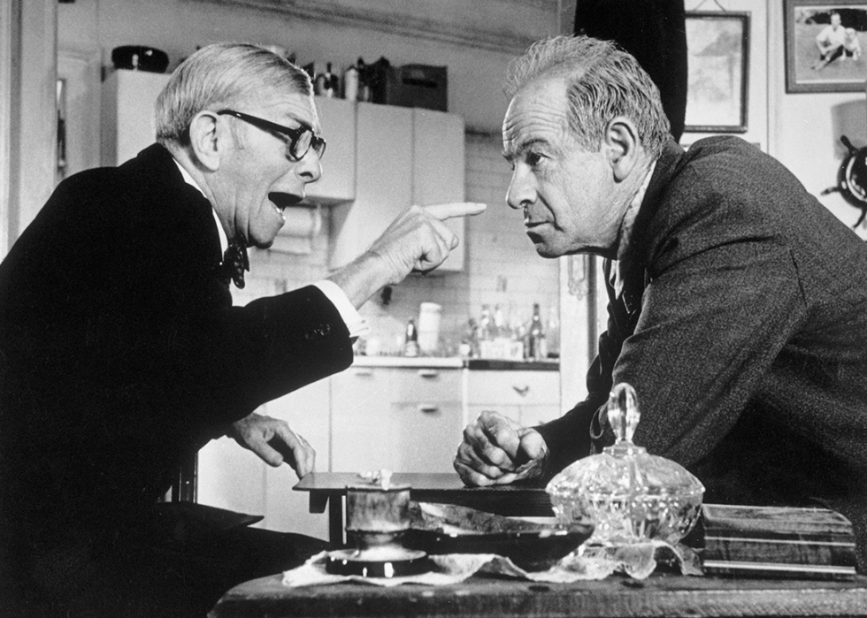 George Burns and Walter Matthau in the ‘The Sunshine Boys’.