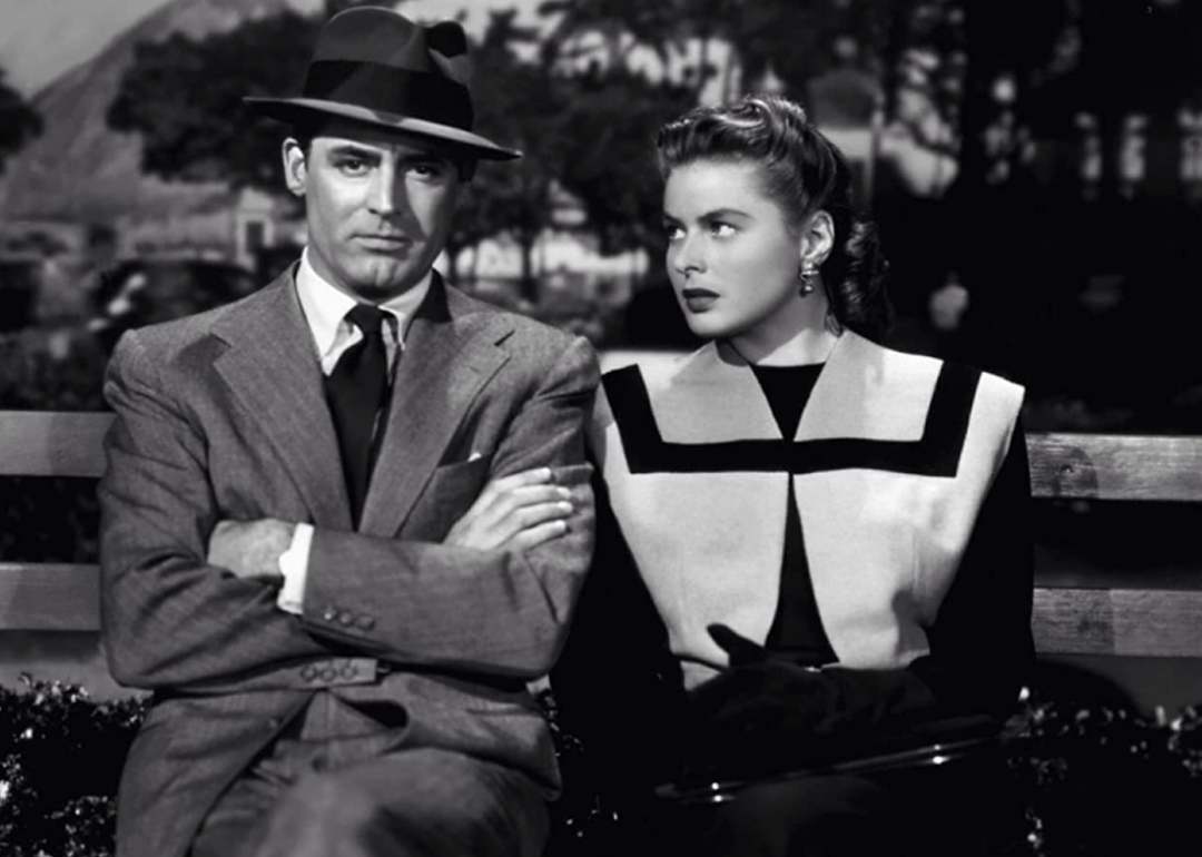 Ingrid Bergman and Cary Grant in a scene from Notorious.