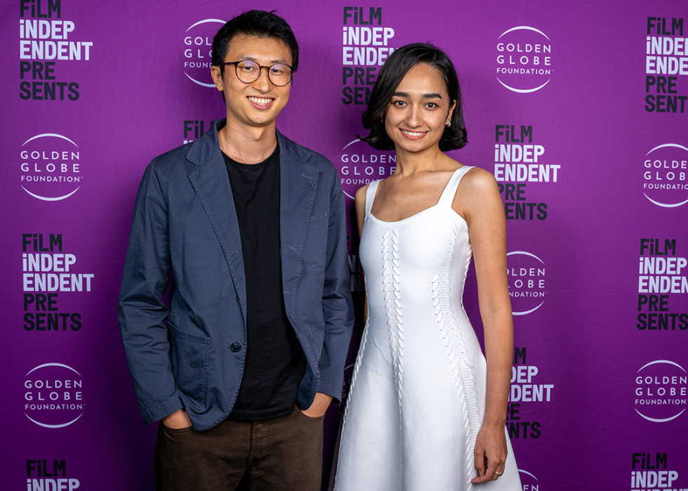 Bing Liu and Sebiye Behtiyar attend the Film Independent Special Screening of "Preparation For The Next Life”.