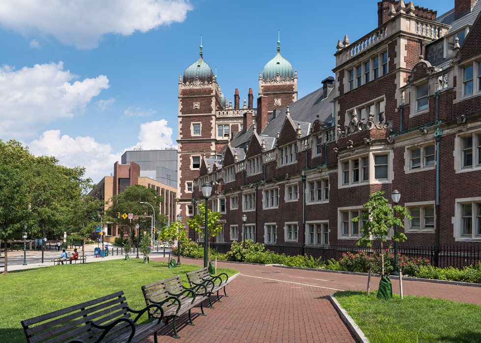 A summer view of the University of Pennsylvania campus.
