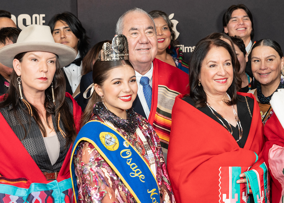 Members of Osage Nation attend premiere of the movie ‘Killers of the Flower Moon’ in New York.