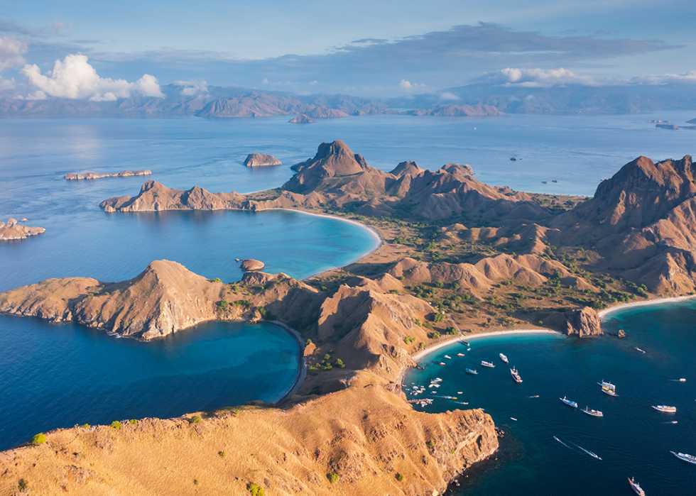 Padar Island in Komodo National Park.