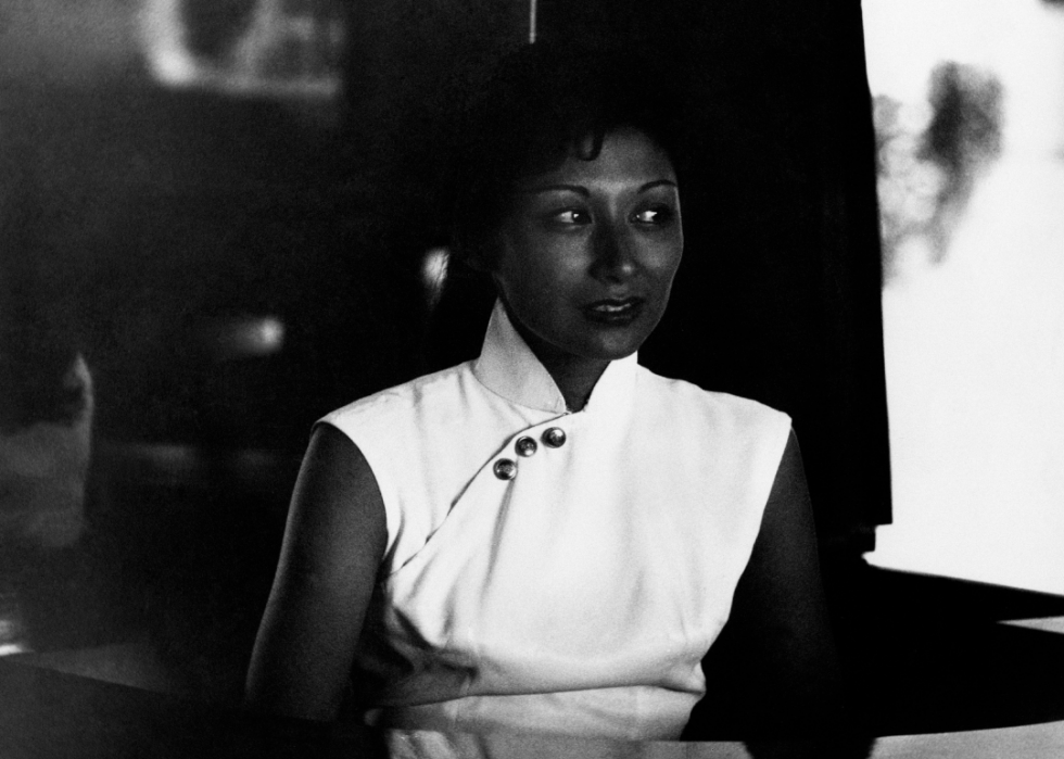 Portrait of a Malaysian woman in the 1950s
