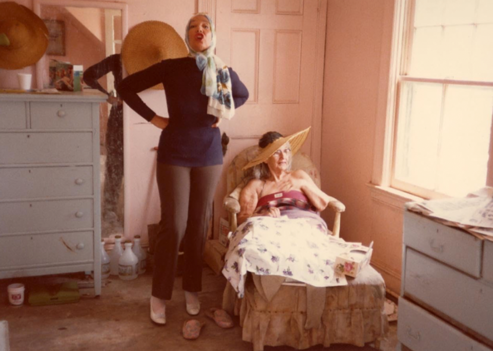 Edith Bouvier Beale and Edith 'Little Edie' Bouvier Beale in ‘Grey Gardens’.