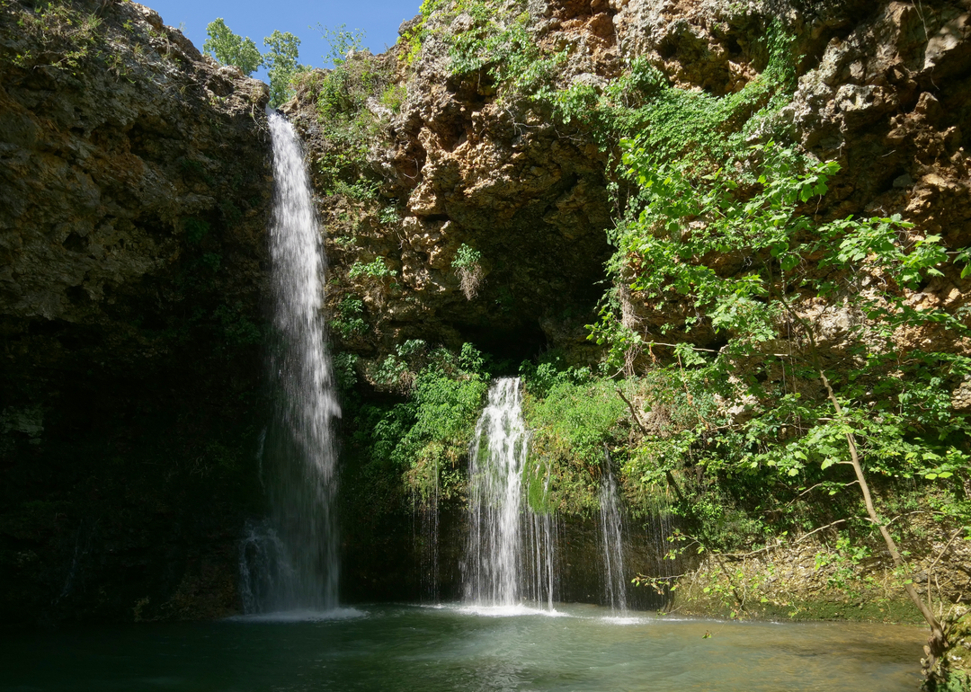 Two picturesque waterfalls