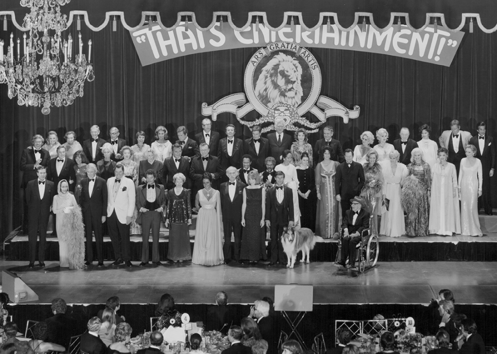 MGM's Gala Anniversary Reunion Ball, following the premiere of 'That's Entertainment’.