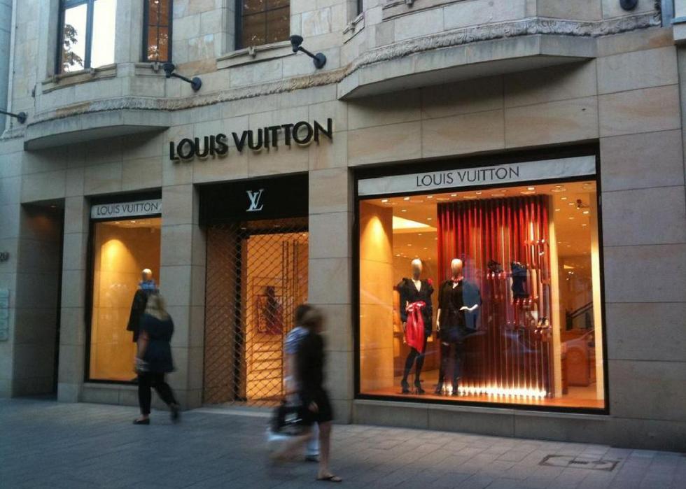 Louis Vuitton storefront.