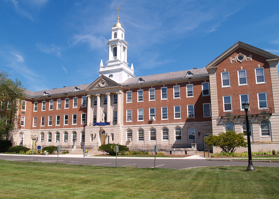 McDonough Hall on the campus of Saint Joseph College.
