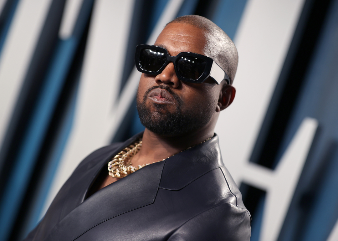 Kanye West attends the 2020 Vanity Fair Oscar Party.