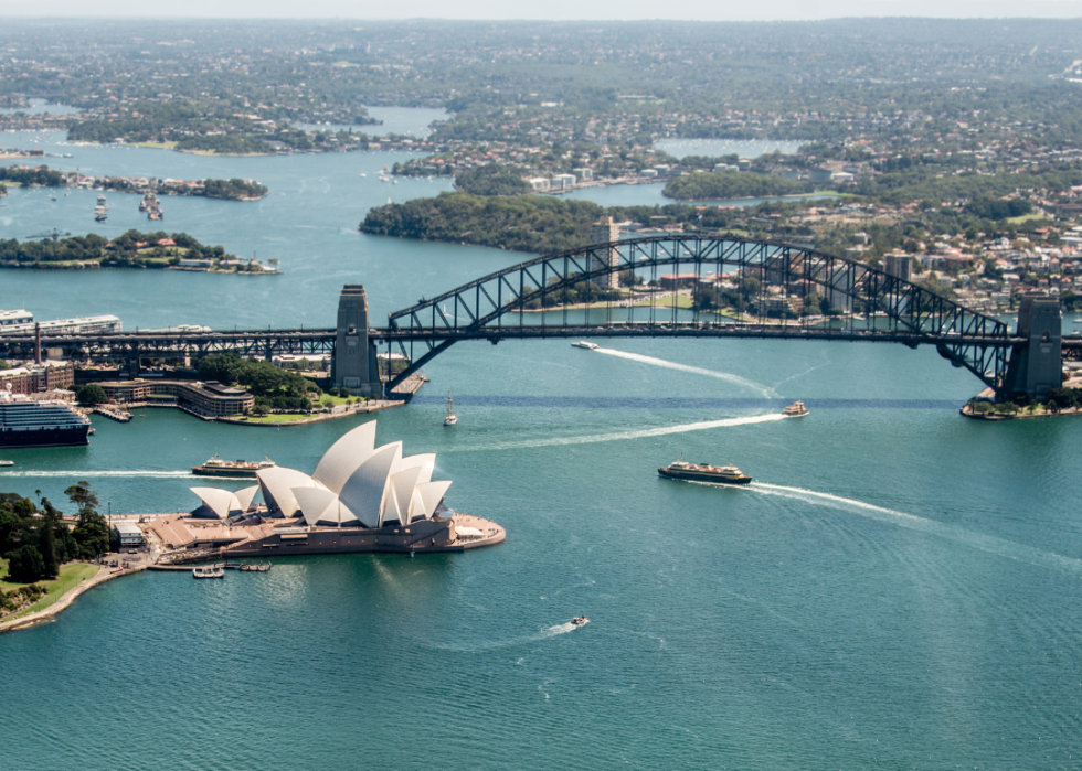 Aerial view of Sydney