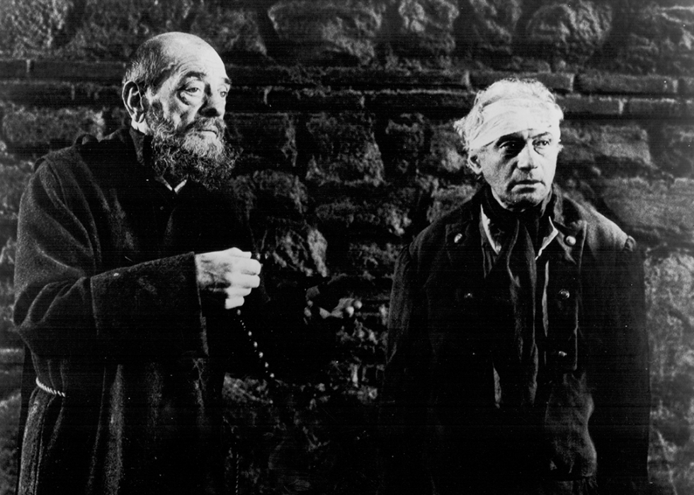 Serge Silberman and Luis Bunuel in a scene from the film 'The Phantom of Liberty’.