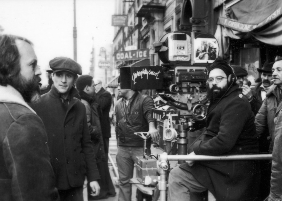 Francis Ford Coppola and Robert De Niro on the set of ‘The Godfather Part II’.