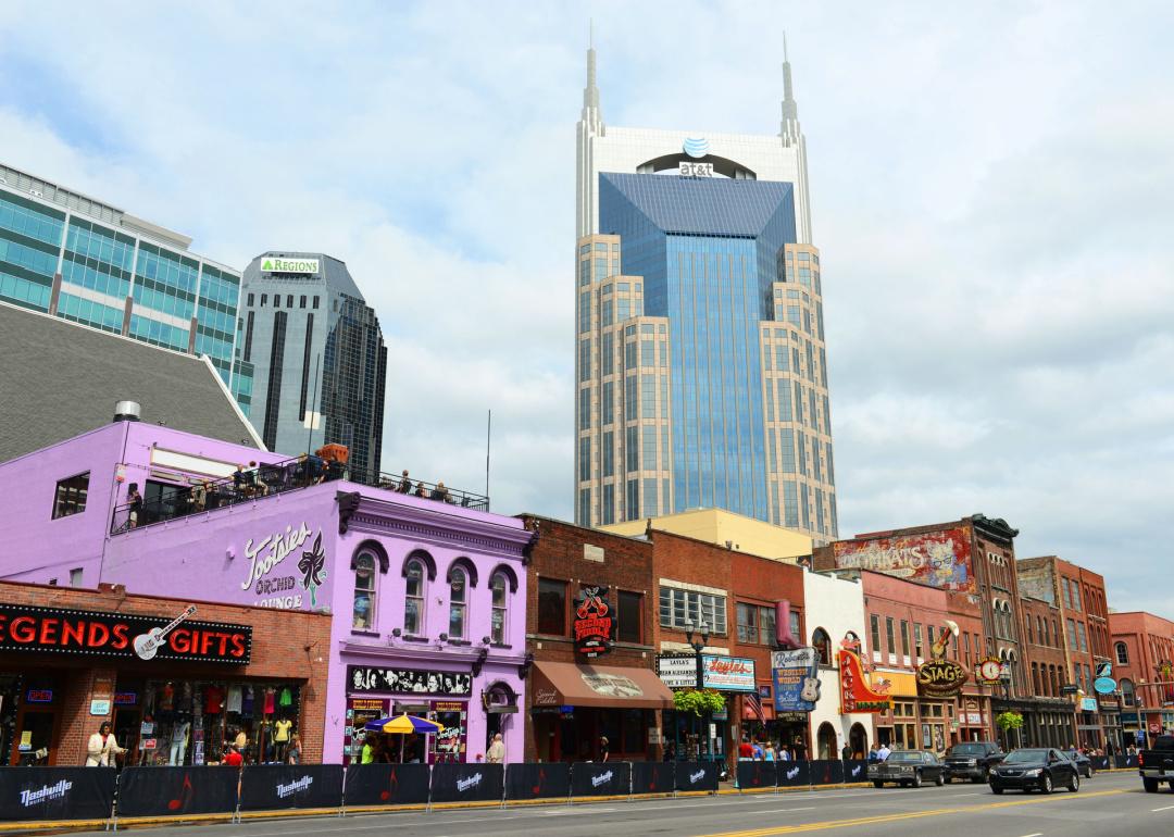 Downtown Nashville Tennessee cityscape