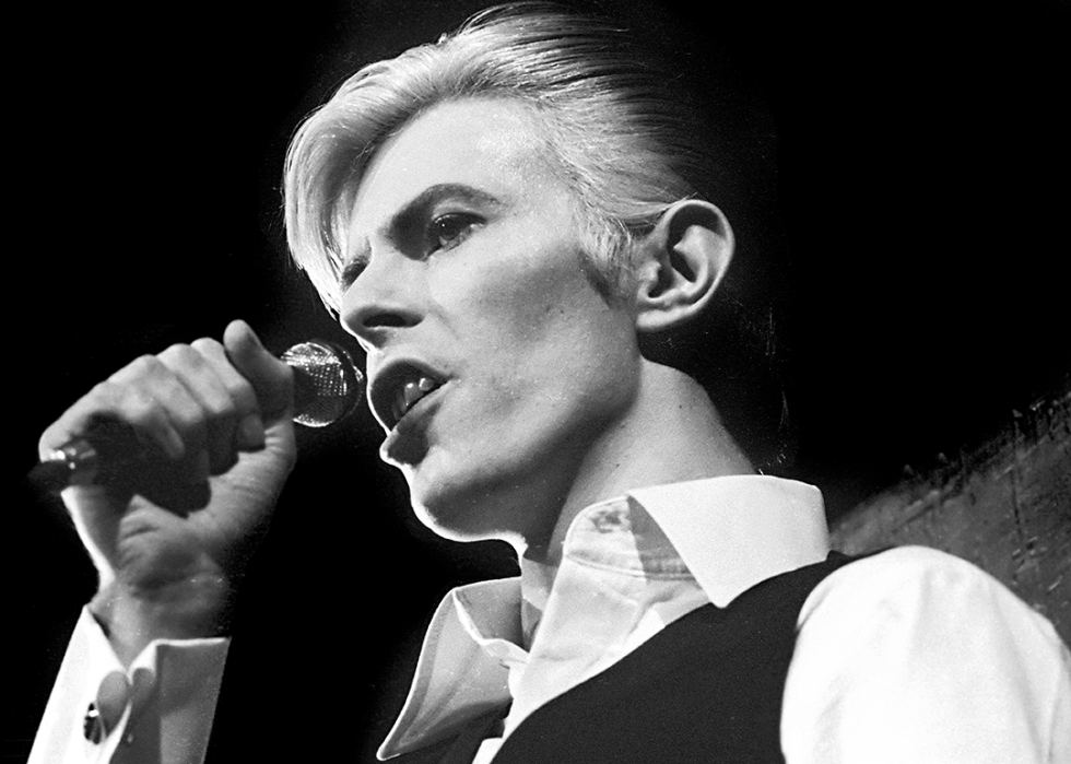 David Bowie performs at Boston Garden.