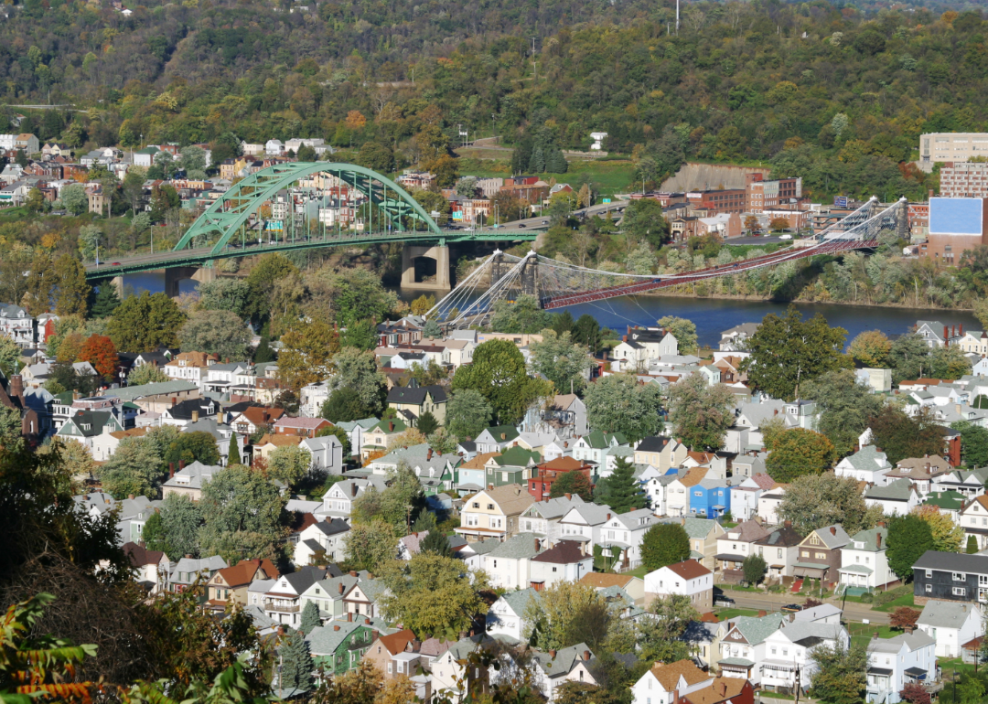 Elevated view of Wheeling.