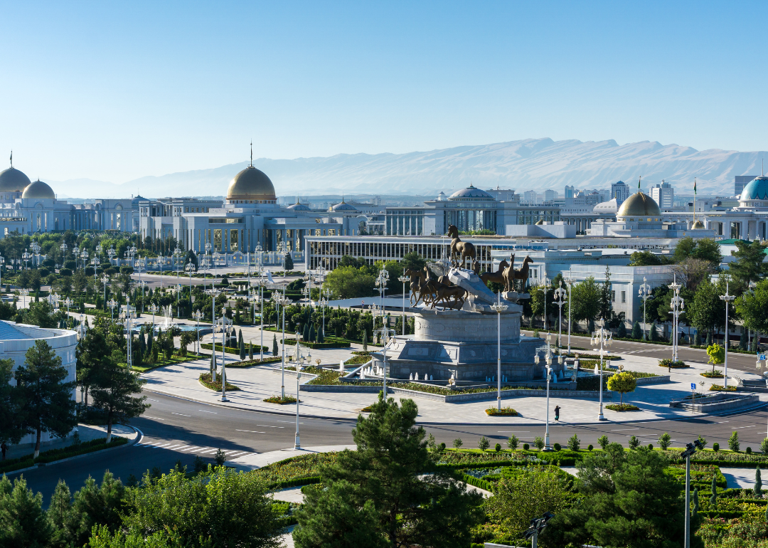 Presidential palace in Ashgabat, Turkmenistan