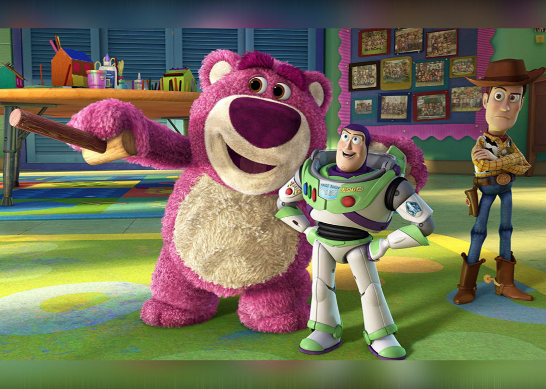 An animated still from ‘Toy Story 3’