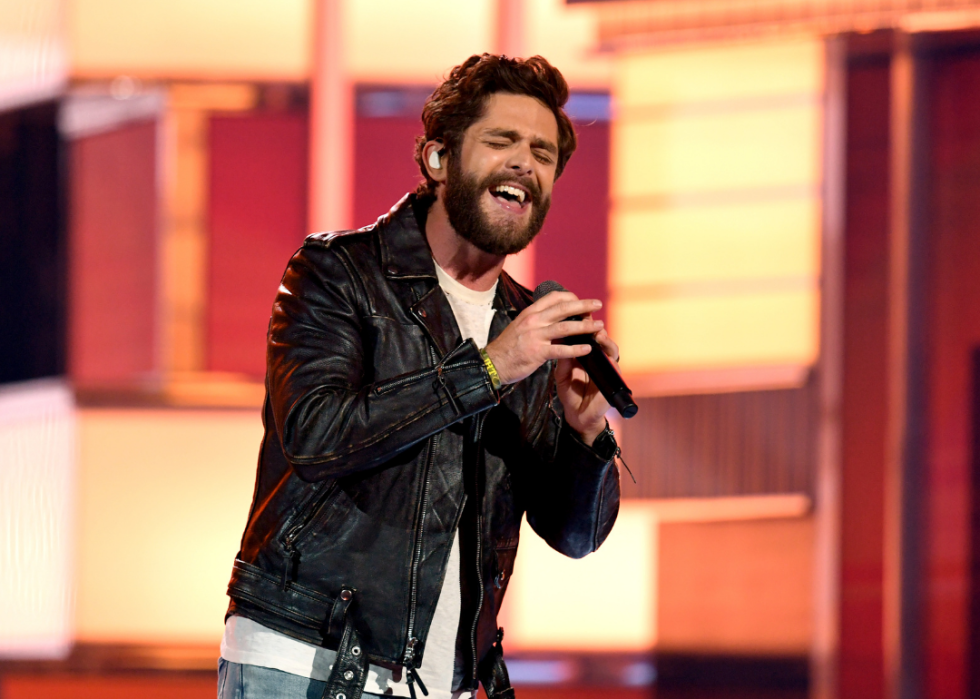 Thomas Rhett performs at the Academy Of Country Music Awards.