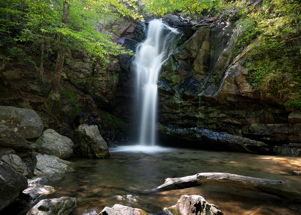 Peavine Falls at Oak Mountain State Park.