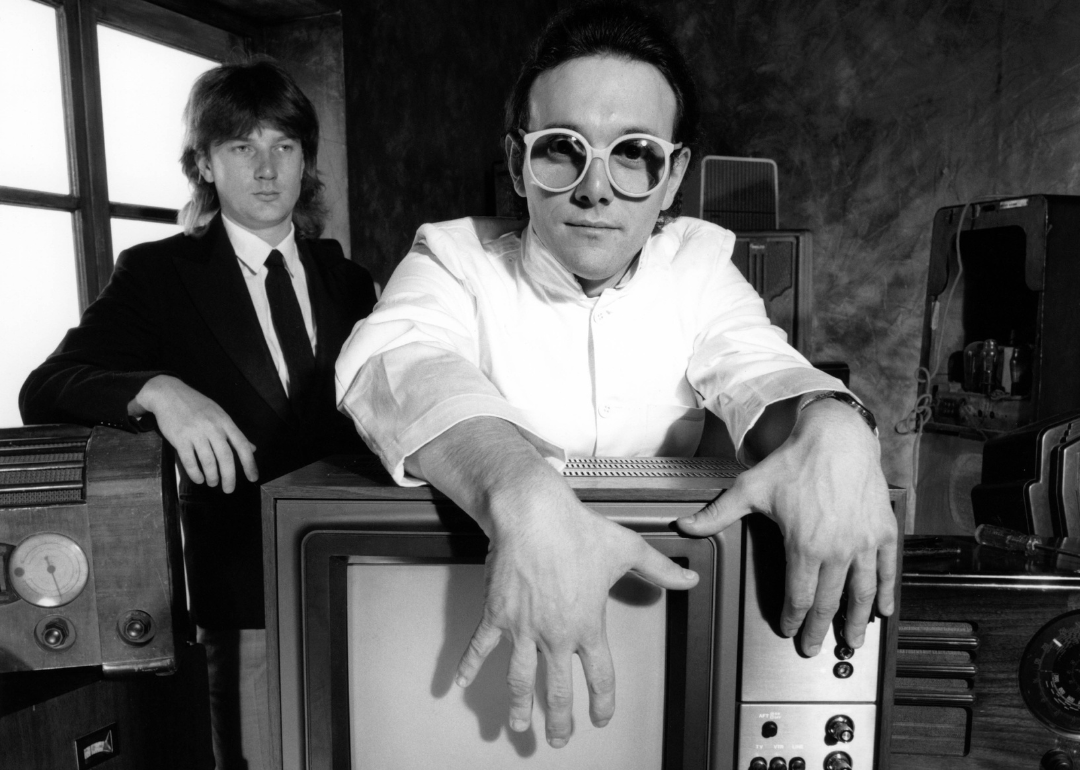 Geoff Downes and Trevor Horn of The Buggles pose for a portrait.