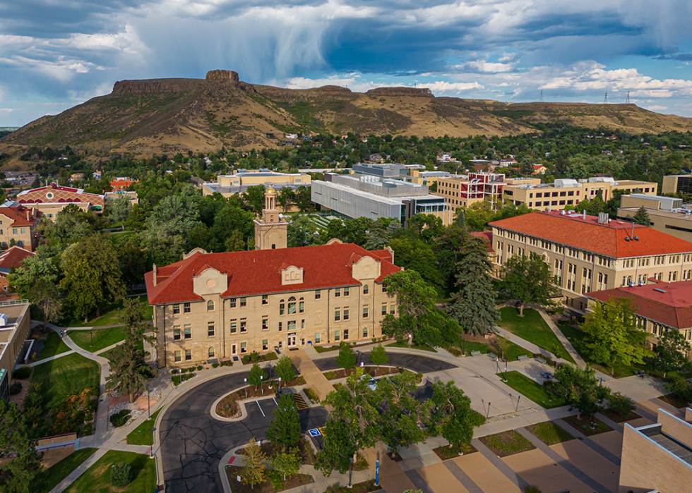 Administration building on the college campus in Golden.