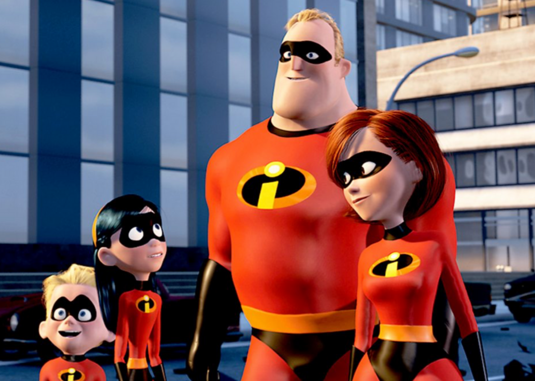 An illustrated frame from ‘The Incredibles’