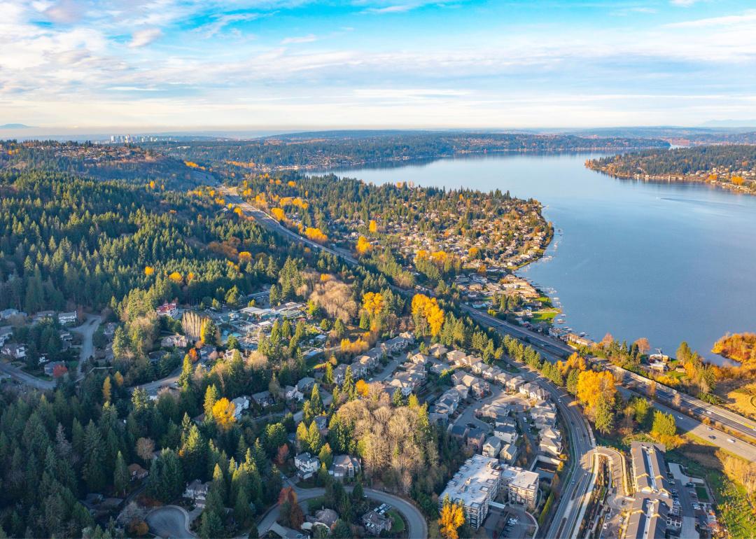 Lake Sammamish from above