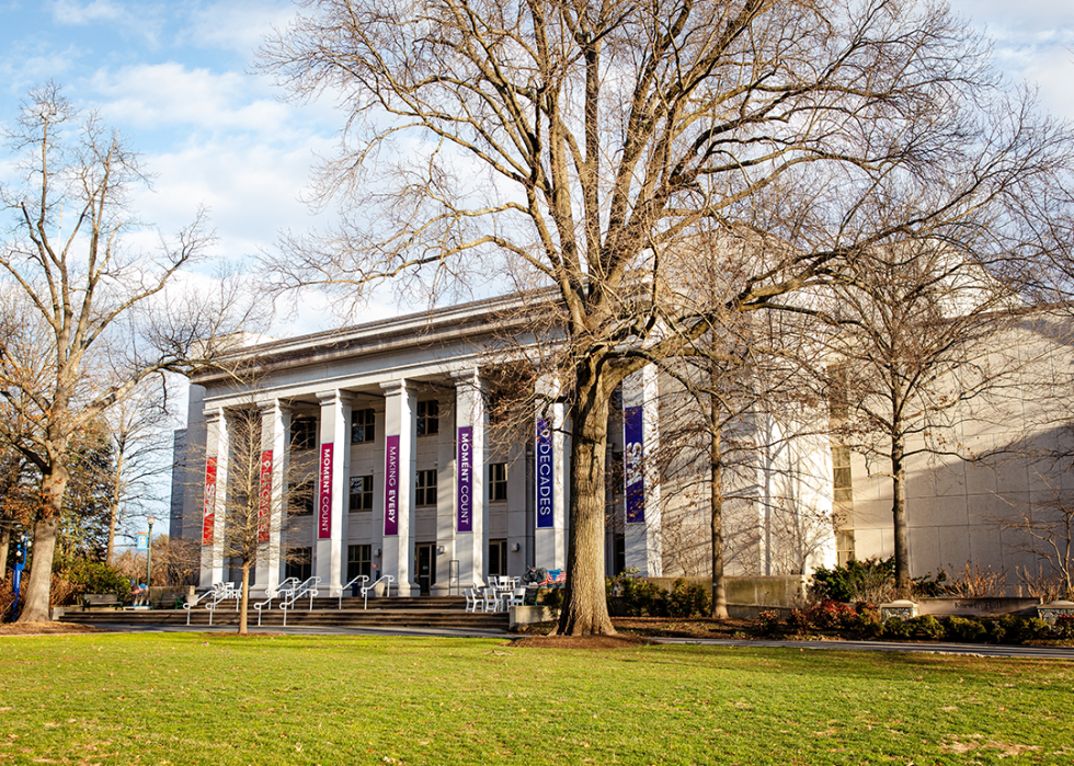Campus of American University in Washington.