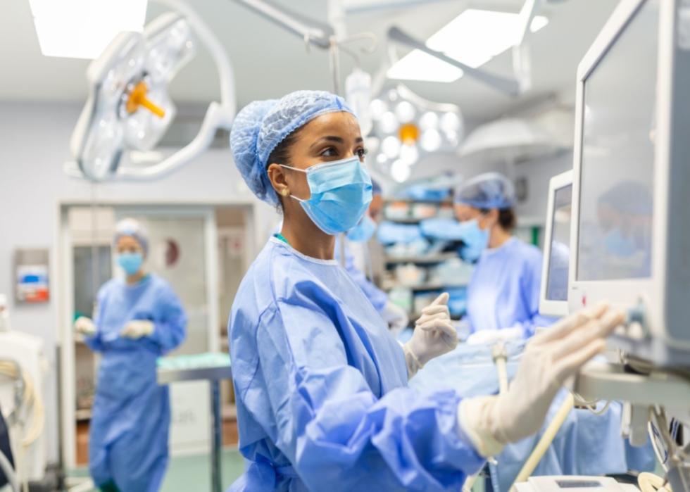 An Anesthesiologist in an operating room.